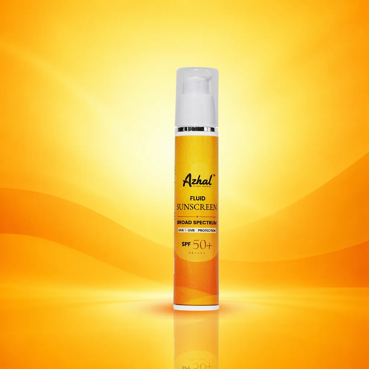 Azhal Fluid Sunscreen SPF 50+ PA++++ tube