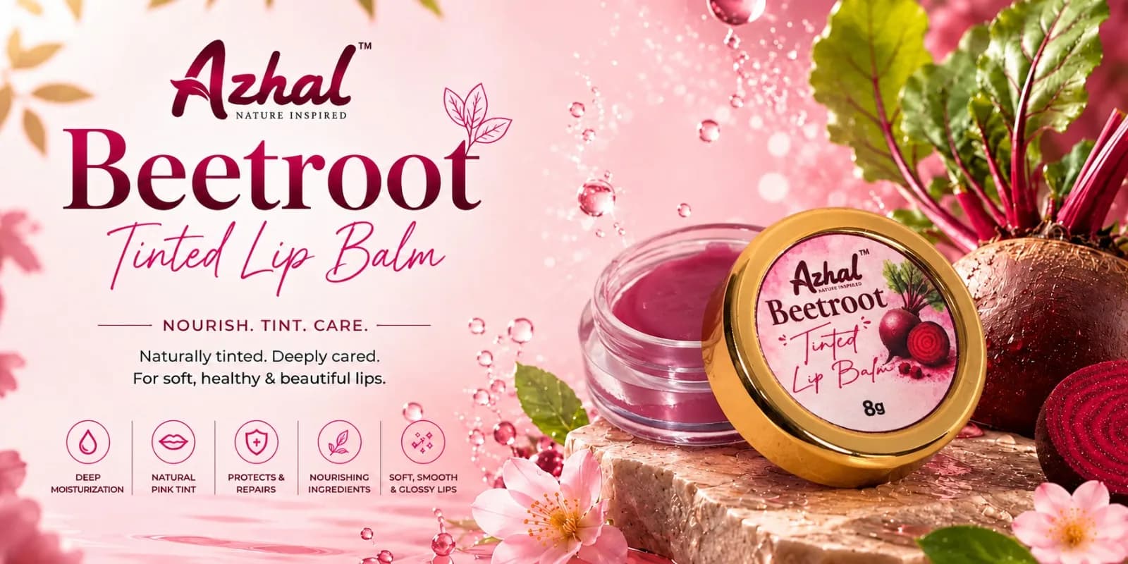 Beetroot Tinted Lip Balm lifestyle